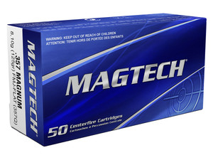 Magtech 357Q Range/Training 357Mag 125gr Full Metal Jacket Flat Point 50 Per Box/20 Case