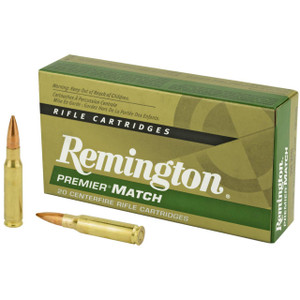 Remington Premier Match Hyper Velocity Centerfire Ammunition, 308 Winchester, Sierra MatchKing BTHP, 175 Grain - 20 Cartridge Box ( 20 / 1 )