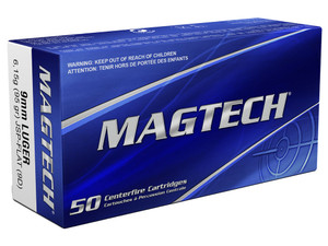 Magtech 9D Range/Training 9mmLuger 95gr Jacketed Soft Point Flat 50 Per Box/20 Case