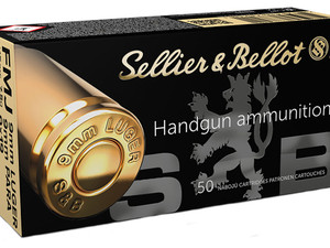 Sellier & Bellot SB9A Handgun 9mmLuger 115gr Full Metal Jacket 50 Per Box/20 Case