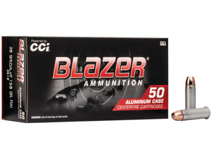 CCI 3519 Blazer Handgun 38Special +P 158gr Total Metal Jacket 50 Per Box/20 Case