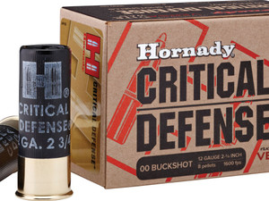 Hornady 86240 Critical Defense 12 Gauge 2.75" 00 Buck Shot 10 Per Box/ 10 Case