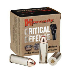 Hornady Critical Defense Standard Velocity Centerfire Ammunition, 38 Special +P, Flex Tip eXpanding, 110 Grain - 25 Cartridge Box ( 25 / 1 )