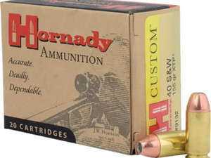Hornady 9132 Custom 40S&W 155gr Hornady XTP Hollow Point 20 Per Box/10 Case
