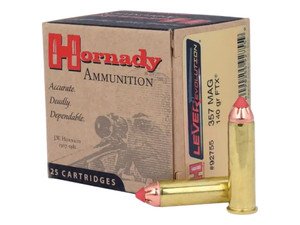Hornady 92755 LEVERevolution 357Mag 140gr Hornady Flex Tip eXpanding 25 Per Box/10 Case