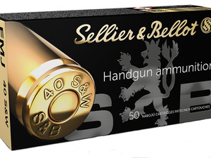 Sellier & Bellot SB40B Handgun 40S&W 180gr Full Metal Jacket 50 Per Box/20 Case