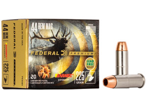 Federal P44XB1 Premium 44RemMag 225gr Barnes Expander BRX 20 Per Box/10 Case