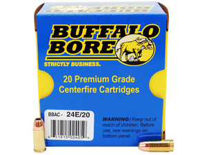 Buffalo Bore Ammunition 24E20 Personal Defense Strictly Business 9mmLuger +P 124gr Jacket Hollow Point 20 Per Box/12 Case