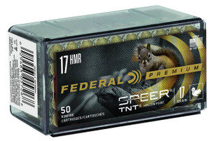 Federal V-Shok Hyper Velocity Rimfire Ammunition, 17 HMR, Jacketed Hollow Point, 17 Grain - 50 Cartridge Box ( 50 / 1 )