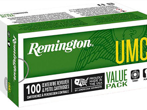Remington Ammunition 23795 UMC Value Pack 40S&W 180gr Full Metal Jacket 100 Per Box/6 Case