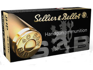 Sellier & Bellot SB40C Handgun 40S&W 180gr Jacketed Hollow Point 50 Per Box/20 Case