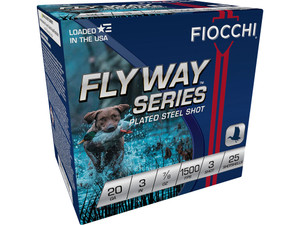 Fiocchi 203ST3 Flyway 20Gauge 3" 7/8oz 3Shot 25 Per Box/10 Case