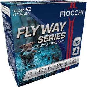 Fiocchi Flyway 12 Gauge Shotshell Ammunition, 3 1/2 Inch, 1470 FPS, 1 3/8 Ounce, #1 Shot - 25 Cartridge Box ( 25 / 1 )