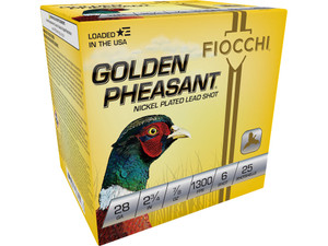 Fiocchi 28GP6 Golden Pheasant Extrema 28Gauge 2.75" 7/8oz 6Shot 25 Per Box/10 Case