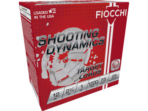 Fiocchi 12SD1H75 Shooting Dynamics Target 12Gauge 2.75" 1oz 7.5Shot 25 Per Box/10 Case