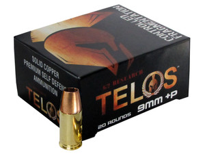 G2 Research G00619 Telos 9mmLuger+P 92gr Fracturing Copper Hollow Point 20 Per Box/25 Case