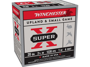 Winchester Ammo X206 Super X Heavy Game Load High Brass 20Gauge 2.75" 1oz 6Shot 25 Per Box/10 Case