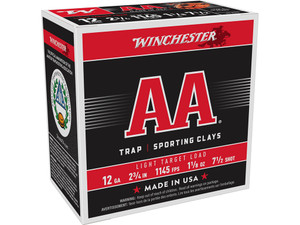 Winchester Ammo AA127 AA Light Target 12Gauge 2.75" 1 1/8oz 7.5Shot 25 Per Box/10 Case