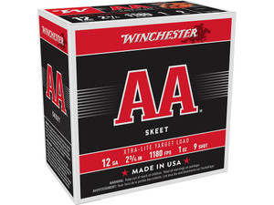 Winchester Ammo AAL129 AA Xtra-Lite 12Gauge 2.75" 1oz 9Shot 25 Per Box/10 Case