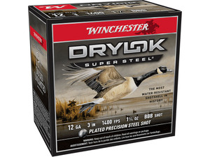 Winchester Ammo XSC123BBB Drylok Super Steel Magnum 12Gauge 3" 1 1/4oz BBBShot 25 Per Box/10 Case
