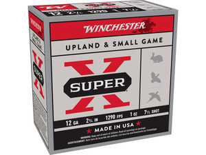 Winchester Ammo XU127 Super X Game Load 12Gauge 2.75" 1oz 7.5Shot 25 Per Box/10 Case