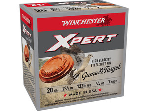 Winchester Ammo WE20GT7 Super X Xpert High Velocity 20Gauge 2.75" 3/4oz 7Shot 25 Per Box/10 Case
