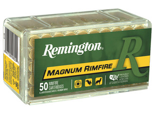 Remington Ammunition 21172 Magnum Rimfire 22WMR 40gr Pointed Soft Point 50 Per Box/40 Case