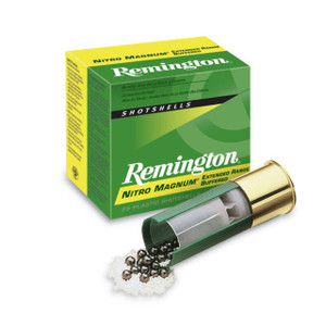 Remington Nitro Magnum 12 Gauge Shotshell Ammunition, 3 Inch, 1280 FPS, 1 5/8 Ounce, #4 Shot - 25 Cartridge Box ( 25 / 1 )