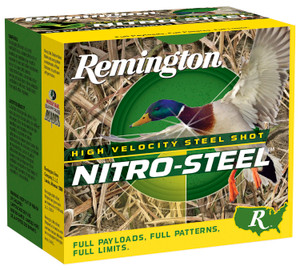 Remington Ammunition 20658 Nitro-Steel High Velocity 12Gauge 2.75" 1 1/4oz 4Shot 25 Per Box/10 Case