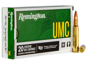 Remington Ammunition 23699 UMC 30-06Springfield 150gr Full Metal Jacket 20 Per Box/10 Case
