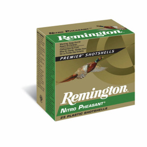 Remington Nitro Pheasant 12 Gauge Shotshell Ammunition, 2 3/4 Inch, 1300 FPS, 1 1/8 Ounce, #4 Shot - 25 Cartridge Box ( 25 / 1 )