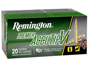 Remington Ammunition 29192 Premier Accutip-V 223Rem 55gr AccuTip V 20 Per Box/10 Case