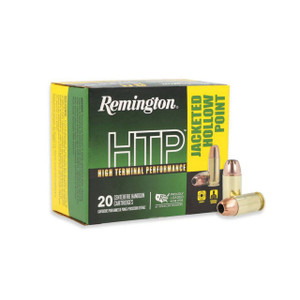 Remington High Terminal Performance (HTP) Subsonic Centerfire Ammunition, 45 ACP, Jacketed Hollow Point, 185 Grain - 20 Cartridge Box ( 20 / 1 )