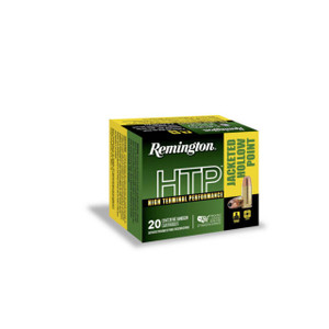 Remington High Terminal Performance (HTP) High Velocity Centerfire Ammunition, 40 Smith & Wesson, Jacketed Hollow Point, 155 Grain - 20 Cartridge Box ( 20 / 1 )