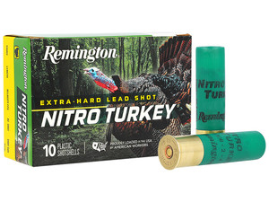 Remington Ammunition 26690 Nitro Turkey 12Gauge 2.75" 1 1/2oz 4Shot 10 Per Box/ 10 Case