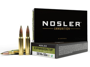 Nosler 40034 E-Tip 308Win 150gr E Tip Lead Free 20 Per Box/10 Case