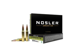 Nosler 40035 E-Tip 308Win 168gr E Tip Lead Free 20 Per Box/10 Case