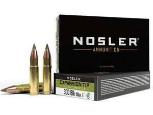 Nosler 40660 E-Tip 300Blackout 110gr E Tip Lead Free 20 Per Box/20 Case