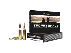 Nosler 48263 Trophy Grade 243Win 90gr Nosler AccuBond 20 Per Box/10 Case