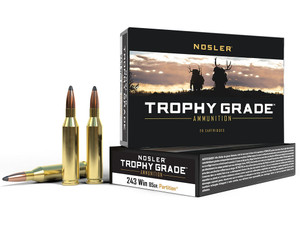 Nosler 60002 Trophy Grade 243Win 85gr Nosler Spitzer Partition 20 Per Box/10 Case