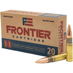 Hornady Frontier Hyper Velocity Centerfire Ammunition, 300 Blackout, Full Metal Jacket, 125 Grain - 20 Cartridge Box ( 20 / 1 )