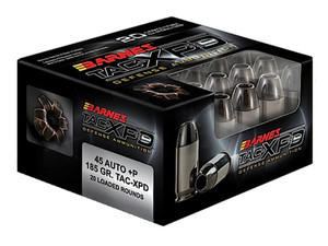 Barnes Bullets 21555 TAC-XPD Defense Handgun 45ACP +P 185gr 20 Per Box/10 Case