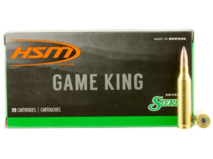 HSM 24317N Game King 243 Win 100 gr Sierra GameKing Spitzer Boat Tail 20 Per Box/ 25 Case
