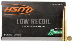 HSM Low Recoil Hyper Velocity Centerfire Ammunition, 270 Winchester, Orange Polymer Tip, 130 Grain - 20 Cartridge Box ( 20 / 1 )