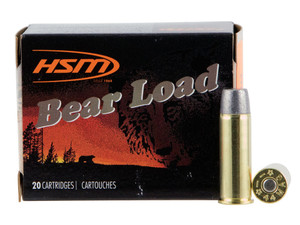 HSM 44M15N20 Bear Load 44 Rem Mag 305 gr Wide Flat Nose 20 Per Box/ 20 Case