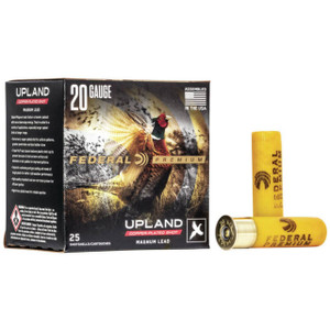 Federal Upland 20 Gauge Shotshell Ammunition, 3 Inch, 1300 FPS, 1 1/4 Ounce, #6 Shot - 25 Cartridge Box ( 25 / 1 )