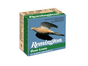 Remington Ammunition 20030 Game Load 12Gauge 2.75" 1oz 7.5Shot 25 Per Box/10 Case
