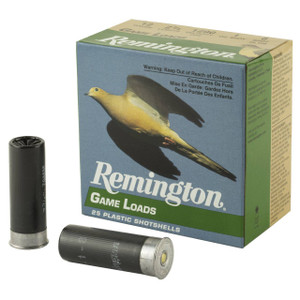 Remington Game Load 12 Gauge Shotshell Ammunition, 2 3/4 Inch, 1290 FPS, 1 Ounce, #8 Shot - 25 Cartridge Box ( 25 / 1 )