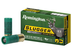 Remington Ammunition 28600 Slugger High Velocity 12 Gauge 2.75" 7/8 oz Rifled Slug Shot 5 Per Box/50 Cs