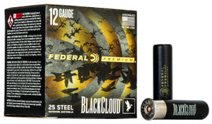 Federal Black Cloud 12 Gauge Shotshell Ammunition, 3 1/2 Inch, 1500 FPS, 1 1/2 Ounce, BB Shot - 25 Cartridge Box ( 25 / 1 )